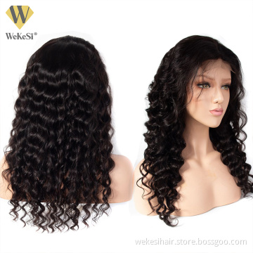 WKS Wolesale Top grade HD Full Lace wigs,Virgin hair wig,Unprocessed 30 inch Brazilian human hair lace front wigs with baby hair